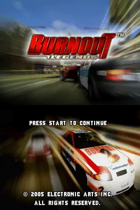 Burnout Legends (USA) (En,Fr,Es) screen shot title